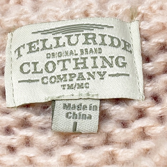 TELLURIDE CLOTHING CO Women’s Multicolor Stripe Crew Neck Pullovert Sweater Sz L - Picture 7 of 8